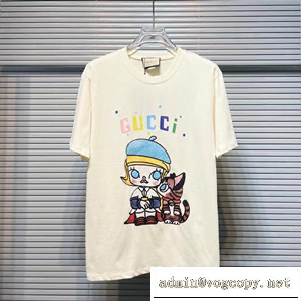 完売必至! 人気 ブランドコラボ Tシャツスーパーコピー 高品質の刺繍 男女兼用 程良いトレンド感のある