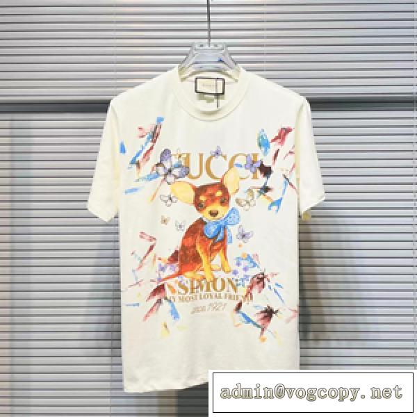 2026夏人気アイテム注目 GUCC1ブランド半袖Tシャツ 偽物 カラフルなプリントに合わせ 男女で着用でき