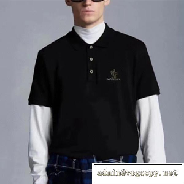 気になるお品 MONCLER モンクレールポロシャツ 偽物 メンズファッション2色可選 通気性と吸汗性に優れ