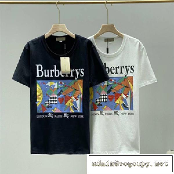 引き続きトレンドカラー BURBERRY バーバリーコピー プリントTシャツ 豊富なサイズ展開 無地のデザイン