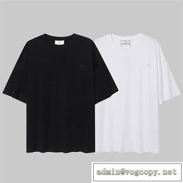2026最新AMI PARIS❤️アミ パリス tシャツコピー刺繡スタイリッシュシンプルなトップスコーディネート