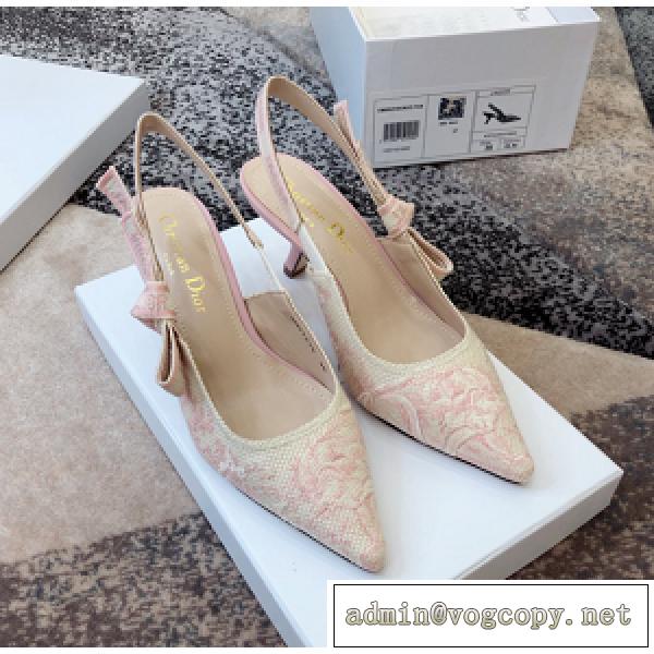 DR偽物 パンプス新作 J'ADR SLINGBACK PUMP人気トレンドピンク★フラットシューズ/6.5㎝/9.5㎝3種類あり備考欄記入ください