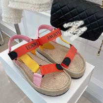 大注目☆新作☆ LOEWE ロエベ ストラッピー エスパドリーユ 偽物サンダル レディース 夏の定番サンダル
