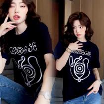 Eye LOEWE Nature エンブロイダリー Tシャツ ロエベ偽物 男女兼用 ライトウェイトコットンジャージー