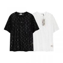 2026サマー DRブランドコピー 激安Tシャツ オブリークモチーフ 透け感のあ...