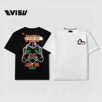 快適さEVISUエヴィスコピーｔシャツ人気大人っぽいスタイルが完成エレガント男女OK着こなし半袖服