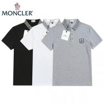早い者勝ち!22年春夏モデル MONCLER 偽物モンクレール メンズポロシャツ コットン100% 襟にチェック