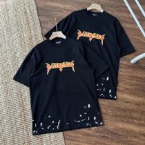 BALENCIAGA☆22SS バレンシアガ半袖Ｔシャツ スーパーコピー オーバーサイズ メタルアート ユニセックス
