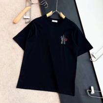 MONCLER通販 モンクレールコピー 半袖Tシャツ 2026春夏コレクション ラバーロゴ入りプリント 2色可選