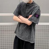 【累積売上総額第１位】STONE ISLAND tシャツ偽物激安ストーンアイランド半袖服男女OK使い勝手