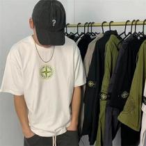 2026トレンド☆STONE ISLAND tシャツ新作ストーンアイランド人気カジュアルなコーディネート春夏流行り