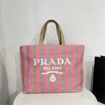 人気上昇中★PRADAプラダトートバッグコピー収納性抜群ショッピングバッグピンク2026春夏最新