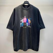 オシャレな春夏コーデスタイル バレンシアガ偽物 半袖Tシャツ BALENCIAGAヴィンテージ風 早いもの勝ち