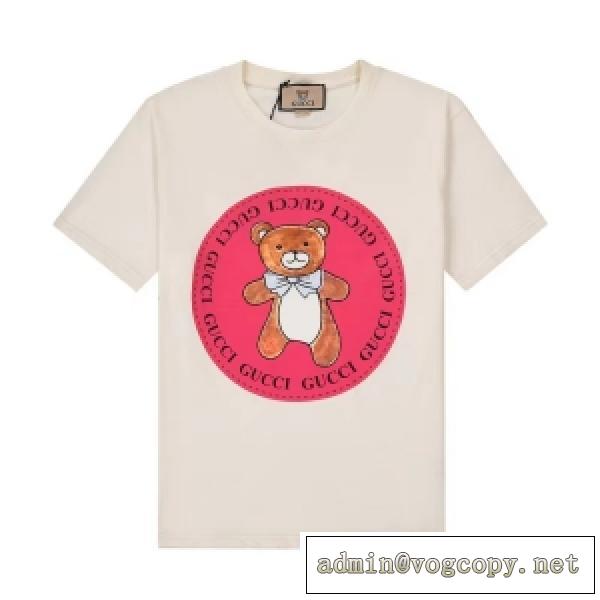 大人可愛い 2026春夏コーデ Gucc1ブランドコピー 半袖ｔシャツ ユニセックス着用でき 熱い視線を注いでいる