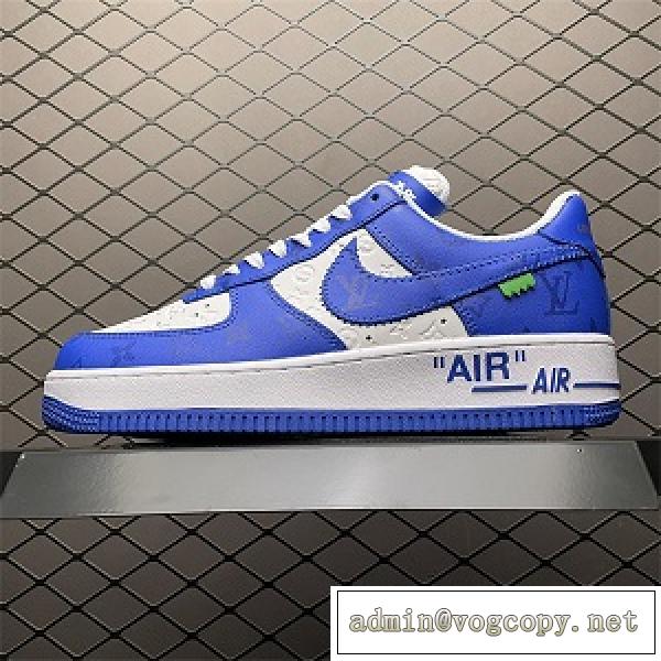 【2026注目】LVx Off-white x NK Air Forceコラボスニーカーコピー大人気ランキング品質保証ブルー色定番商品
