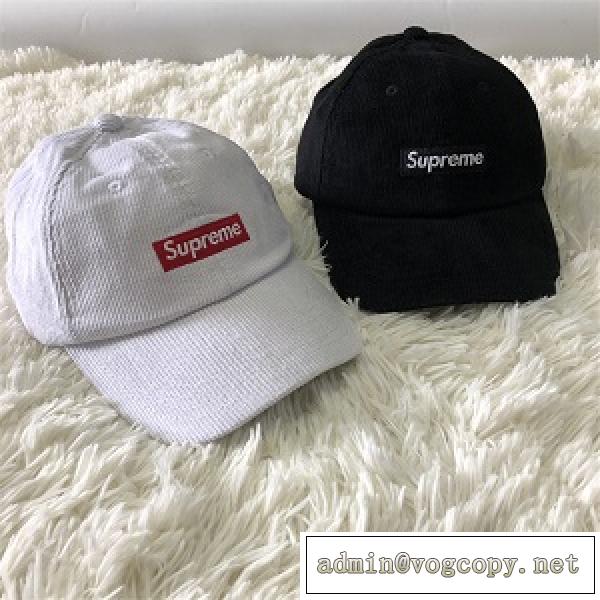 Supremeボックスロゴ 野球帽子 黑色 白色★ 2026トレンドスタイリッシュ人気ブランドシュプリームスーパーコピーキャップ