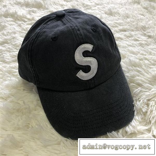 Supreme Pigment 20SS Print S Logo 6-Panel 刺繡野球帽子 黑色2026春夏コレクションシュプリームボックスロゴキャップコピー
