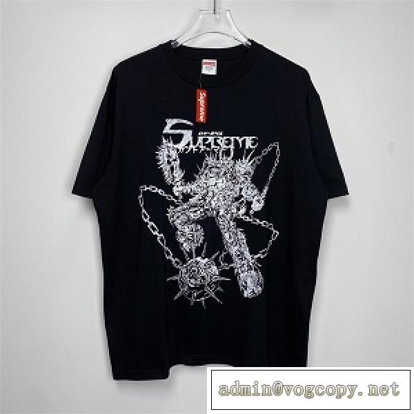 高達SUPREME 21FW SPIKES TEEシュプリームtシャツコピー激安エレガント個性的入手困難アイテム 黑白 S-XL 