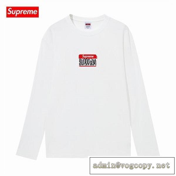 Supremeコピーロングｔ人気❤️2026人気色☆シュプリームメンズカジュアルなスタイルボックスロゴ高級☆長袖tシャツ