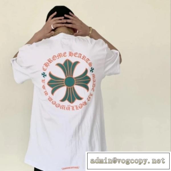お見逃しなく!CHROME HEARTS クロムハーツコピー 半袖Tシャツ 激安 大人ボヘミアンスタイル 品が良く見た目
