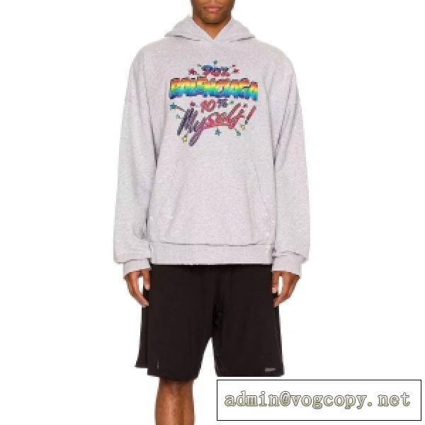 最旬ハイブランドBALENCIAGA 2026FW 90/10 HOODIE WIDE FIT バレンシアガ偽物 パーカー ストリート感