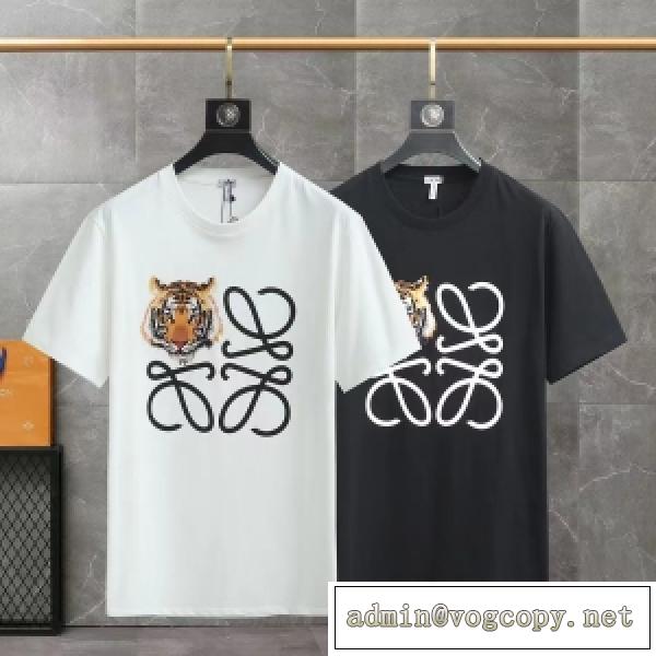 シンプルな夏の装い LOEWEアナグラム ロエベコピー 半袖Tシャツ 2026限定セール2色可選 個性でトレンド
