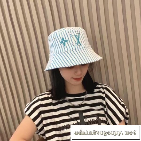 多カラー可選♪ LOUIS VUITTON ヴィトン偽物 バケットハットおしゃれ上級者必見の逸品 リバーシブル帽子