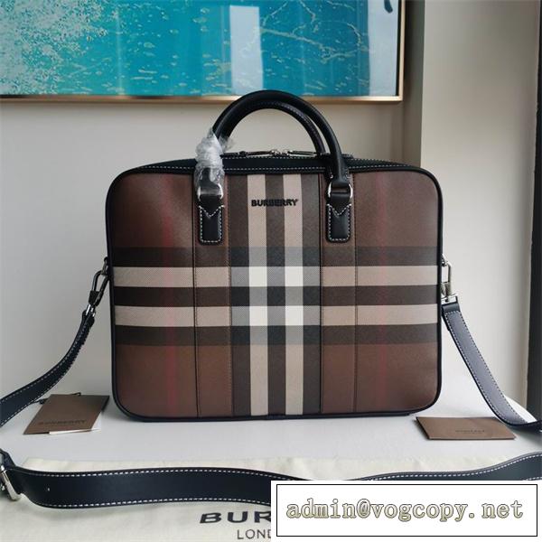 バーバリービジネスバッグ激安☆100％品質保証☆BURBERRYスーパーコピー通販牛革 大容量収納性抜群通勤バッグ☆人気ブランド
