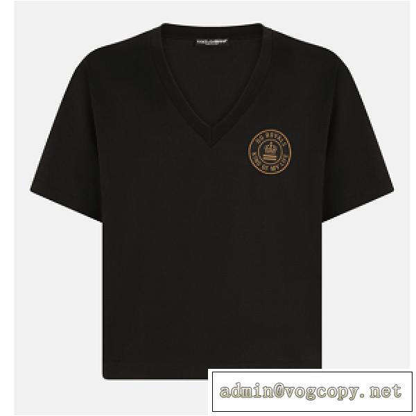 希少Ⅴネック☆Dolce&Gabbana新作ドルガバtシャツコピー2026トレンド着こなし半袖服★洗練