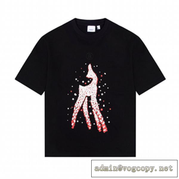 新作登場 BURBERRY バーバリー半袖Ｔシャツ 偽物 2色可選 カジュアルにきれいめ シンプルで清楚な雰囲気