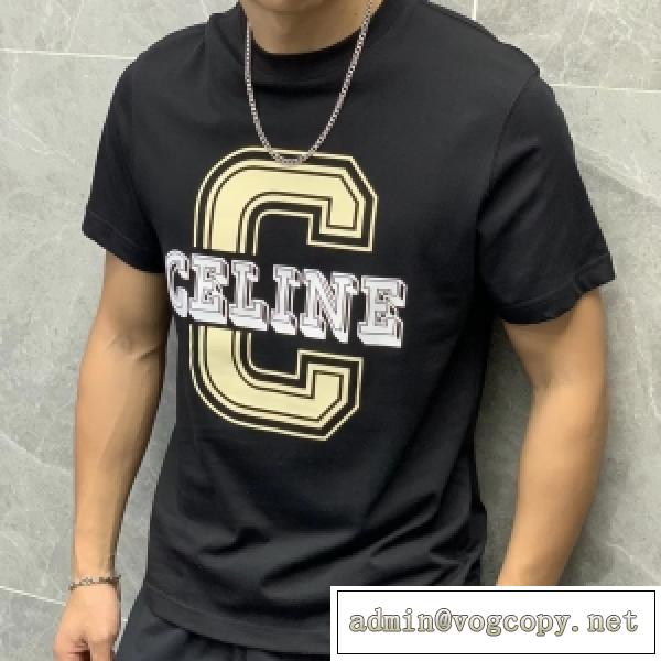 CELINE 16 セリーヌTシャツ スーパーコピー ライトウェイトコットンジャージー 着易さのクルーネック3カラー