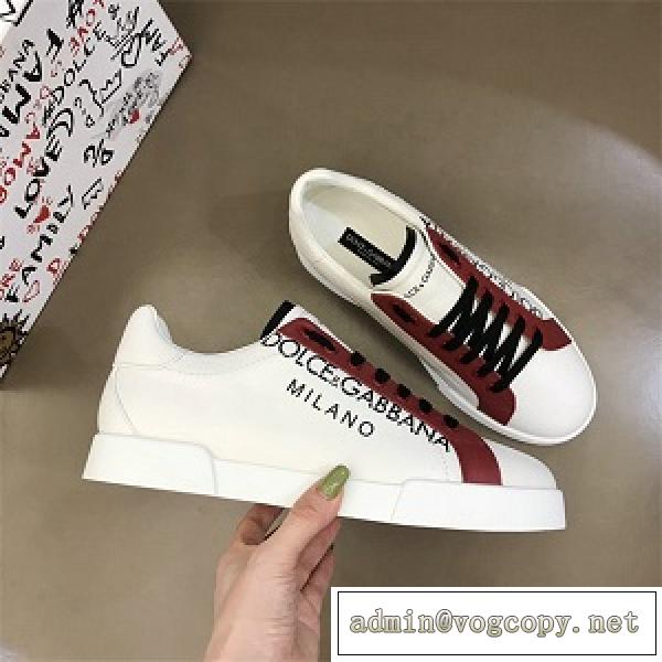 2026最新Dolce&Gabbanaスニーカー新作☆個性的おしゃれホワイトカジュアルシューズ★ドルガバ靴スーパーコピー