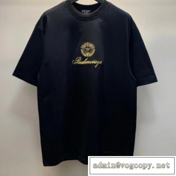 2026最新版 BALENCIAGA バレンシアガ 半袖Tシャツコピー 黒白 カップルペアルック バレンタインデー限定