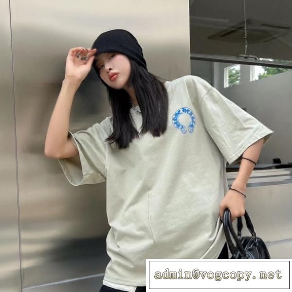 激安価額で優秀半袖をGET! CHROME HEARTS クロムハーツ ｔシャツコピー ゆるやかなシルエット 男女兼用