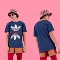 激アツのコラボGUCC1×adidas コットンジャージー Tシャツ 激安スーパーコピー 2色可選 夏にマストなお勧め