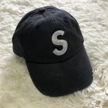Supreme Pigment 20SS Print S Logo 6-Panel 刺繡野球帽子 黑色2026春夏コレクションシュプリームボックスロゴキャップコピー