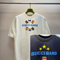 人気アイテム限定セールGG Band 半袖Tシャツスーパーコピー ユニセックス 2色可選リニューアルバージョン入荷