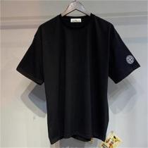 簡単すぎ❤️STONE ISLANDロゴtシャツ人気★ ストーンアイランド服コピーカジュアルスタイル★ブラック色★ホワイト