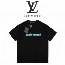 LOUIS VUITTONコピー ルイヴィトンｔシャツ 2色可選 高品質のプリント 一気に夏らしく気分 個性あるセン