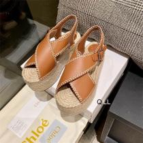 おしゃれ大人気❤️❤️CHLOE サンダル人気ウェッジミュールクロエ 靴スーパーコピーレディースファッション履き心地