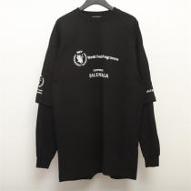 数量限定☆BALENCIAGAパッチワーク長袖Tシャツ人気❤️バレンシアガスーパーコピー販売ユニセックスお洒落