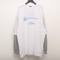 数量限定☆BALENCIAGAパッチワーク長袖Tシャツ人気❤️バレンシアガスーパーコピー販売ユニセックスお洒落