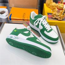 入手困難☆Louis Vuitton x NIKEコラボルイヴィトンコピー人気上昇中 Air Force 1 BY VIRGIL ABLOHグリーン色品質保証