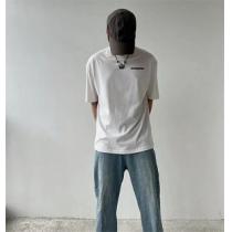 BALENCIAGA バレンシアガ ロゴ ユニセックス Tシャツコピー ゆったりとした着心地 コットンジャージー