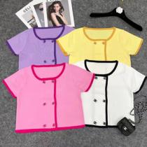 柔らか素材 ブランド コピー半袖Tシャツ 着心地抜群ニット 女性ファッション モ...