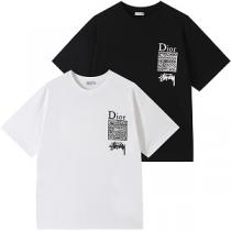 2026SS春夏人気CD×STUSSYコラボ新作ステューシーｔシャツコピースタイリッシュな好評品ホワイトブラック