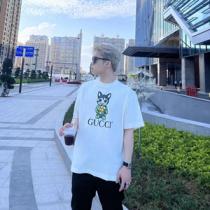 GUCC1 夏に良く似合うちょっと新品 ブランドTシャツ偽物 可愛い猫の刺繡 2...