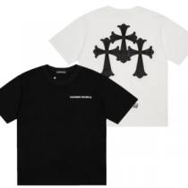 限定！CHROME HEARTS クロムハーツ 半袖ｔシャツコピー ゆったりラクラク ユニセックスデザイン 2色可選