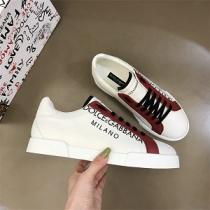 2026最新Dolce&Gabbanaスニーカー新作☆個性的おしゃれホワイトカジ...