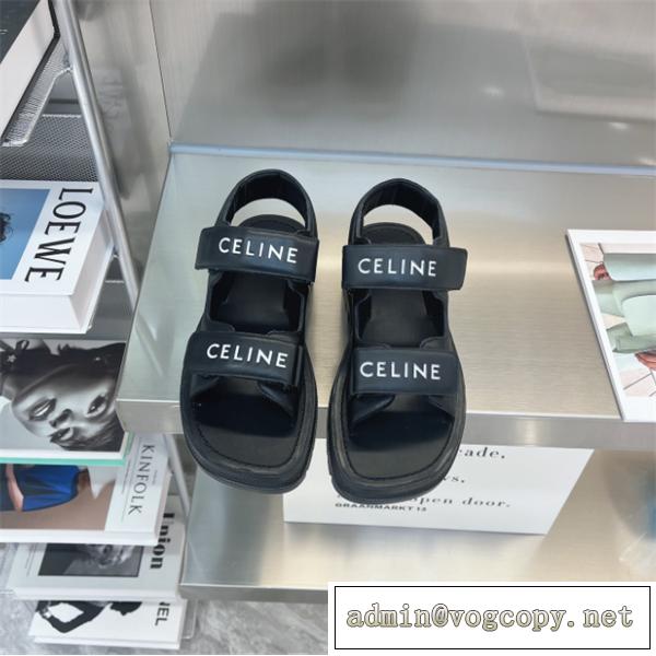 2026セール新品❤️セリーヌ サンダル激安CELINE春夏コレクション履き心地抜群レディースシューズ黒色